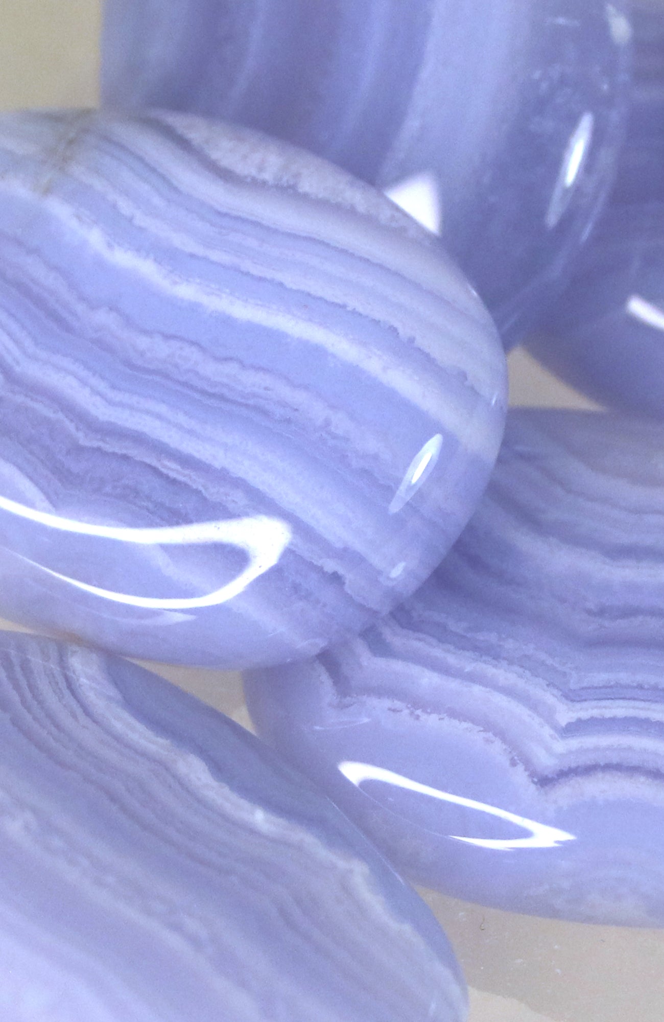 Blue Lace Agate Palmstone